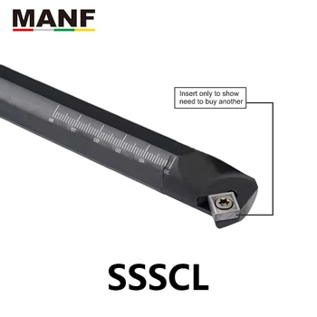 MANF sústruh 12mm S16Q-SSSCR09 CNC Sústruženie Skrutku Ocele, Sústruhu Frézy Bar Otvor otáčania nástroja fréza Zamknuté Vnútorné Sústruženie Nástroj Pridržte