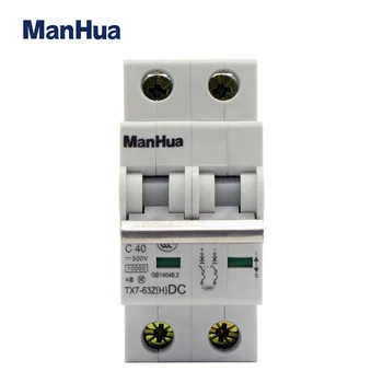 ManHua TX7-63Z série 1P, komã © tou je 2p,3P,4P 40A,63A 250VDC-1000VDC mcb mini dc istič Solárneho FOTOVOLTAICKÉHO systému