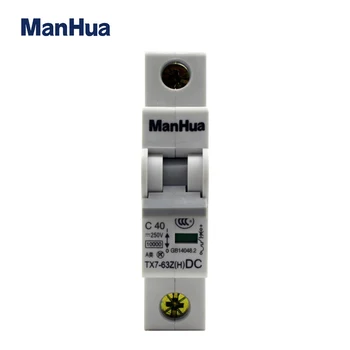 ManHua TX7-63Z série 1P, komã © tou je 2p,3P,4P 40A,63A 250VDC-1000VDC mcb mini dc istič Solárneho FOTOVOLTAICKÉHO systému
