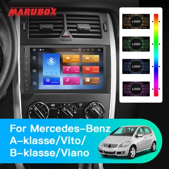 MARUBOX Radio 1Din Android 9 4 gb RAM Pre Mercedes benz B200 W169 W245 W639 Viano GPS Vito Navi Multimediálny Prehrávač 9A916PX5
