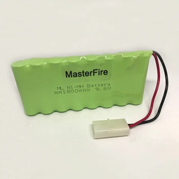 MasterFire Pôvodné 8x AA 9.6 V 1800mAh Nabíjateľné NiMH Batérie Ni-MH Batérie Pack s Zástrčka pre RC Autá, RC Čln, Diaľkové Hračky