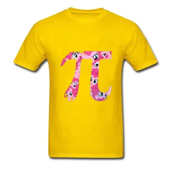 Matematika Pi My Little Pony Rainbow Twilight Creative T Shirt Zaujímavé Cartoon Dizajn Mladých Tee-Tričko Bavlna Ružová Roztomilý Grafiky