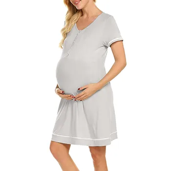 Materskej Ošetrovateľskej Pyžamo Dojčenie Šaty Pohodlné Polica Multi-funkčné Materskej Starostlivosti Šaty Športové S4