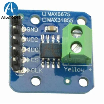 MAX6675 K Termočlánok Typu Breakout Správnej Teploty -200 až 1350 Celzia Modul Pre Arduino Modul 3,3 V 5V DC