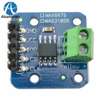MAX6675 K Termočlánok Typu Breakout Správnej Teploty -200 až 1350 Celzia Modul Pre Arduino Modul 3,3 V 5V DC