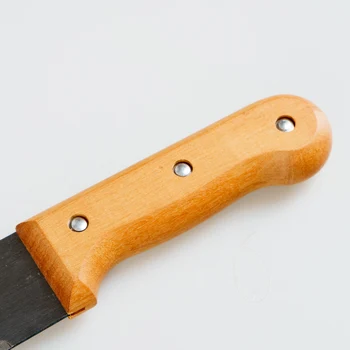 Mačeta Nôž nástroj Ruka Tesárstvo Drevená Rukoväť z Nerezovej Ocele Záhradné náradie Fréza 873-086