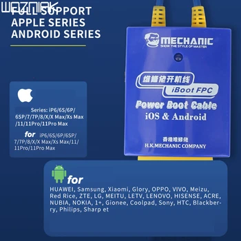 MECHANIK iBoot FPC pre Android IOS Moc Boot Kontroly linka Mobilný telefón Test Napájací Kábel pre iphone Huawei Samsung Xiao