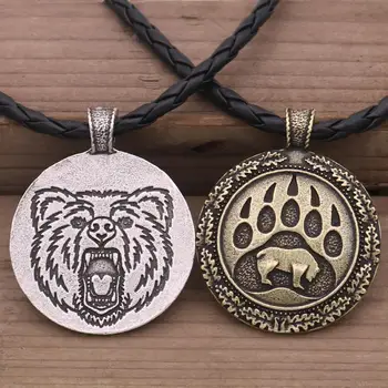 Medveď Pazúr Prívesok Náhrdelník Módne Doplnky Viking Šperky Retro Štýl Niesť Hlavu Prívesok Mužov a Žien Náhrdelník