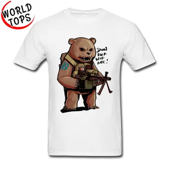 Medveď Zbraň Vtipné Tričko Najnovší Dizajn Komické Cartoon Vzor pánske Tričko Leto, Jeseň Ženy Muži Topy Tees