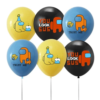 Medzi Nami Latexové Balóny Banner Tortu Vňaťou Hry Tému Happy Birthday Party Dekorácie Cartoon Hračky pre Deti, Dospelých Vzduchu Globos