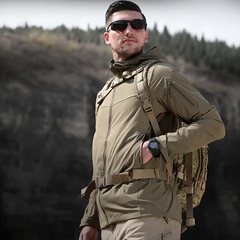 MEGE Značky Tactical Bunda Rýchlo Suché Ultra Ľahké Vojenské Army Oblečenie Muž Outwear Multi Vrecká UV ochrany Dropshipping