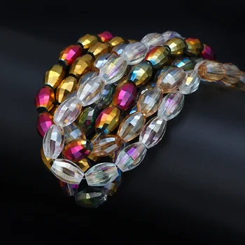 MEIBEADS 12 Ks/Veľa 12*18 mm Kúzlo Crystal Korálky Pre Šperky, Takže Farebné Sklo Olivový Korálky, Náramky, Náhrdelník Príslušenstvo
