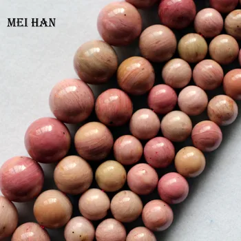 Meihan kúzlo prírodných Čínsky rhodonite 8 mm 10 mm 12 mm kolo voľné korálky pre šperky robiť dizajn alebo darček