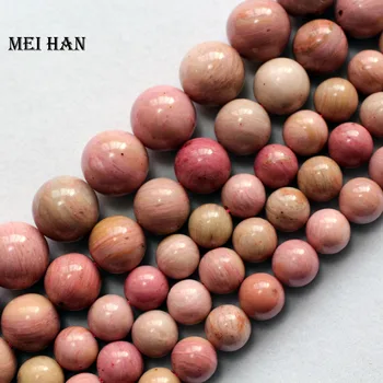 Meihan kúzlo prírodných Čínsky rhodonite 8 mm 10 mm 12 mm kolo voľné korálky pre šperky robiť dizajn alebo darček