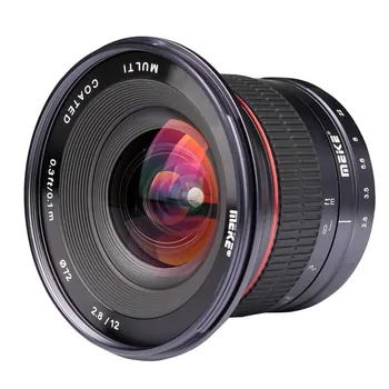 Meike 12 mm F2.8 širokouhlý Objektív APS-C Manuálne ostrenie Objektívu pre Nikon FUJI, Sony Canon M43