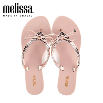 Melissa Harmonické 2019 New Star Ženy Flip Flop sandále Značky Žien Jelly Topánky Melissa papuče Žena Jelly Topánky