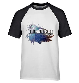 Mens Anime Hry Final Fantasy VII, FF7 T-shirts Biela Bavlna Raglan rukáv O-Neck Tričko Topy Tees