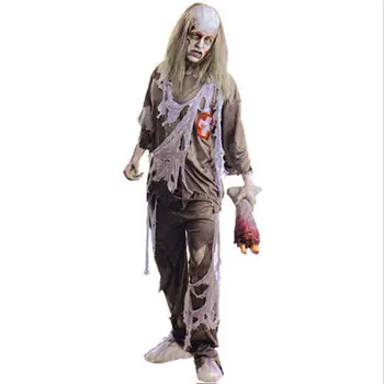 Mens Zombie Námorník Halloween Fantázie Strašidelné Šaty Cosplay Kostým Mŕtvych Navy Chlapec Horor Oblečenie