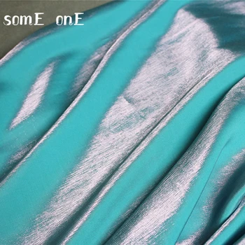 Mercerized Bavlna Hodvábny Satén Textílie Blue Gradient Farba DIY Kungfu Vyhovovali Cheongsam Svadobné Večerné Šaty Návrhára Textílie 50*145 cm