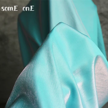 Mercerized Bavlna Hodvábny Satén Textílie Blue Gradient Farba DIY Kungfu Vyhovovali Cheongsam Svadobné Večerné Šaty Návrhára Textílie 50*145 cm