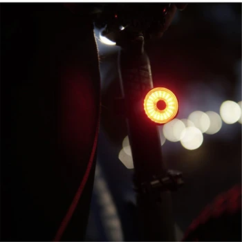 MEROCA Cestných Bicyklov Super Jednej LED zadné svetlá, Inteligentný Senzor Svetla USB Nabíjanie MTB Bicykel