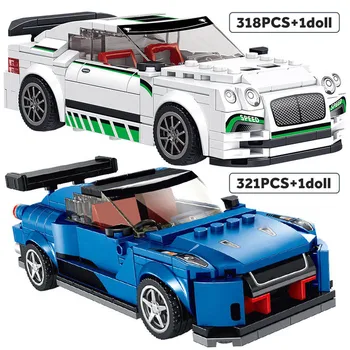 Mesto Speed Racer Supercar Závodné Športové Auto Model Stavebné Bloky Technic Creator Vozidlo Tehly Vzdelávacie Hračky pre Deti,