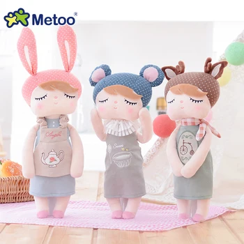 Metoo Retro angela kawaii plnené plyšové hračky pre deti, deti, dievčatá, mäkké králik bábiky jemné spoločník darček