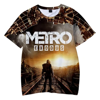 Metro Exodus 3D Vytlačené Deti T-shirts Módne Letné Tričká Krátky Rukáv 2019 Hot Predaj Bežné Streetwear Deti, T košele