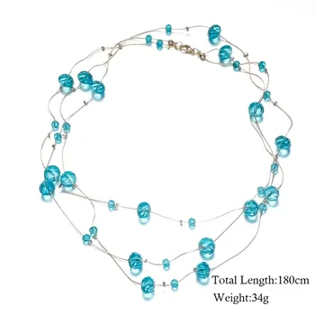 Meyfflin Tri Vrstvy Náhrdelník Pre Ženy Collier Femme Maxi Šperky Moderné Viacvrstvové Dlho Módne Náhrdelníky & Prívesky 2020