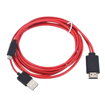 MHL konektor Micro USB-HDMI 1080P HD TV Kábel, Adaptér pre Telefóny Android 2m