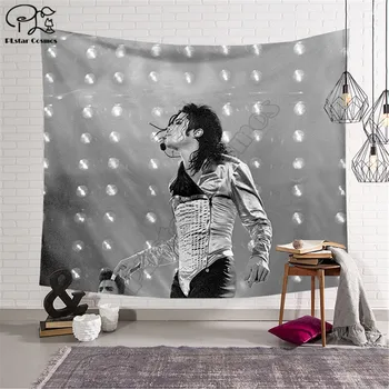 Michael Jackson vzor Legrační karikatúra Deka Gobelín 3D Vytlačené Tapestrying Obdĺžnikový Domova Stene Visí štýl-3