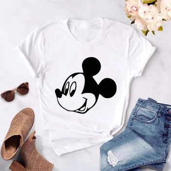 Mickey Mouse Minnie Tanec Žena Tshirts Streetwear Anime, T Košele Letné Voľné Femme Harajuku Unisex tričká Dropship