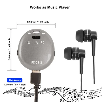 Micro Keyring Digitálny Hlasový Audio Rekordér, Nahrávacie + Aktivovaná funkcia Pamäť s kapacitou 8 gb Mini Keychain Nahrávač