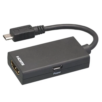 Micro-USB, HDMI Adaptér Pre TV Monitor s rozlíšením 1080P HD Audio Kábel usb A HDMI Video Converter Pre Samsung HUAWEI HTC MHL zariadenia