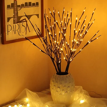 MIFLAME 1 Kus 20 LED Strom Pobočky Svetlo String Vianočné Dekorácie pre Domov Romantický Pás Svetla do Nového Roku Dekorácie