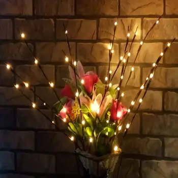 MIFLAME 1 Kus 20 LED Strom Pobočky Svetlo String Vianočné Dekorácie pre Domov Romantický Pás Svetla do Nového Roku Dekorácie