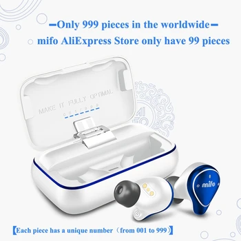 Mifo O5 Pravda, Bezdrôtová Slúchadlá, Handsfree Bluetooth 5.0 Nepremokavé Športové Redukcia Šumu Slúchadlá S Nabíjanie Box