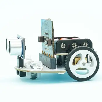 Mikro:bit Cutebot Smart Car Kit（bez mikro:bit）zadný pohon Rainbow RGB Lampa 300RPM Dual Vysoká Rýchlosť Motora