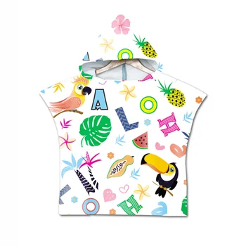 Mikrovláknovú textílie detská osuška pláž uterák zmena župan plášť s kapucňou bazén, telocvičňa, fitness osuška