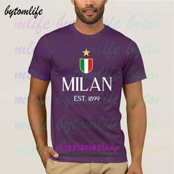 Milan T-Shirt Lete Tlač Čierne Tričko Oblečenie Populárne Tričko Bavlna Tees Úžasné Krátky Rukáv Unikátny Muži Topy