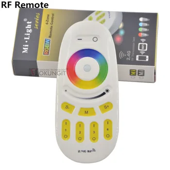 MiLight 2.4 G 4 Zóny WIFI LED Controller iBox+ RF Touch Vzdialenej+RGB RGBW ovládač pre RGB RGBW LED Pás Svetla DC12V-24V