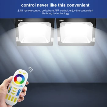 Milight RGB+SCS LED Flood Light AC86-265V 10W 20W 30W 50W RF Diaľkového / WiFi Ovládanie IP65 Vodeodolný LED Svetlomet