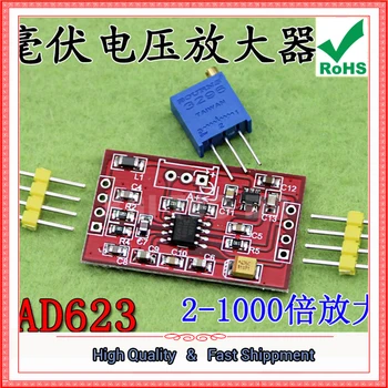 Millivolt/microvolt napätie zosilňovač rada signálu zosilňovač AD623 / AD620 prístrojové vybavenie zosilňovač modul (D4B6