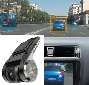 Mini Auta DVR Kamera 170 Stupňov Nastaviteľný HD 1080P Jazdy Záznamník камера заднего вида радар детектор camara para auto