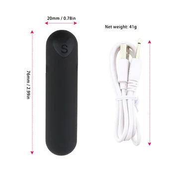 Mini Bullet Vibrátor pre Ženy G-spot Vibrátor Klitoris Stimulátor Sexuálne hračky pre ženy Silné Vibrácie USB Nabíjateľné Erotické Hračky