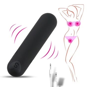 Mini Bullet Vibrátor pre Ženy G-spot Vibrátor Klitoris Stimulátor Sexuálne hračky pre ženy Silné Vibrácie USB Nabíjateľné Erotické Hračky
