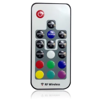 Mini Diaľkové ovládanie pre Farbu RGB LED Pás Svetla, RF Stmievač pre 12V DC LED pás s nástrojmi, Bezdrôtové Diaľkové Ovládanie