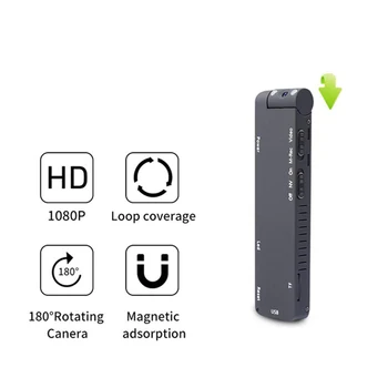 Mini Digitálny Fotoaparát, HD 1080P Full DV Pero Kamerou na Nočné Videnie Povinnosť záznamník Miniatúrne DVR Kamery na Nočné Videnie Micro Telo Cam M