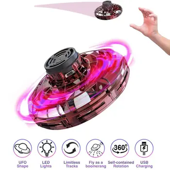 Mini Drone UFO, Lietajúce spinner Vrtuľník Ručné Zaučenie Prsta Letu Gyro Bezpilotné Lietadlá, Hračky pre Dospelých Deti Darček