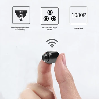Mini Kamera, Bezdrôtové wifi 1080P Dohľadu Bezpečnostné Nočné Videnie Pohybu Zistiť Videokamera Baby Monitor IP Cam